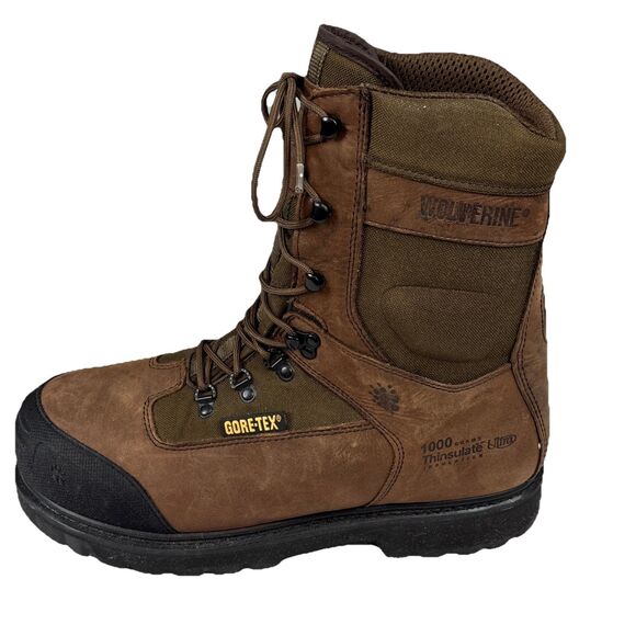 Wolverine Men's Big Sky 8" Gore-Tex Thinsulate Brown Hunting Boots W05539 Sz 13 - Picture 4 of 12